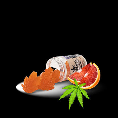 Dübee Snacks - 100mg Delta 8 THC Gummy - Bloodshot Orange